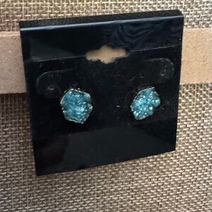 Blue stone earrings